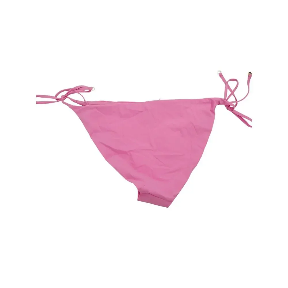 REISS Ripley Side Tie Bikini Bottom Size 6 NEW Bright Pink Swimwear Swimsuit